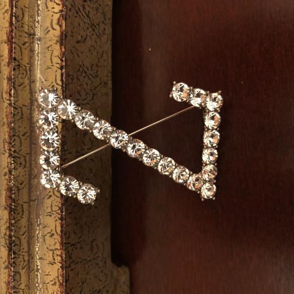 Z Rhinestone Pin