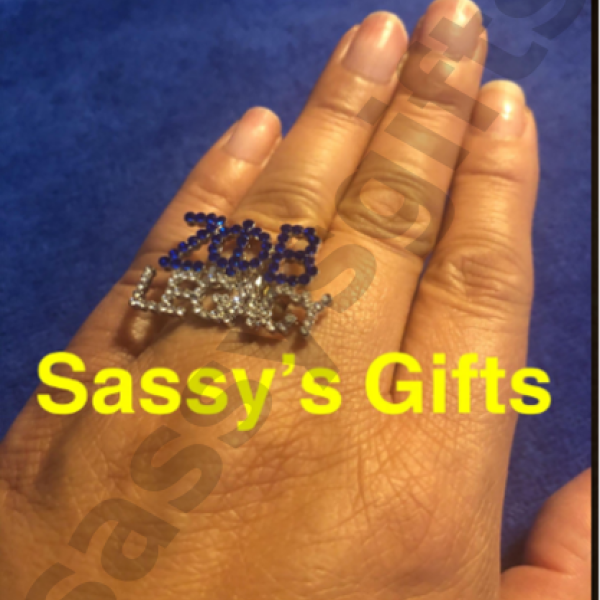 Zeta Legacy Rhinestone Stretch Band Ring