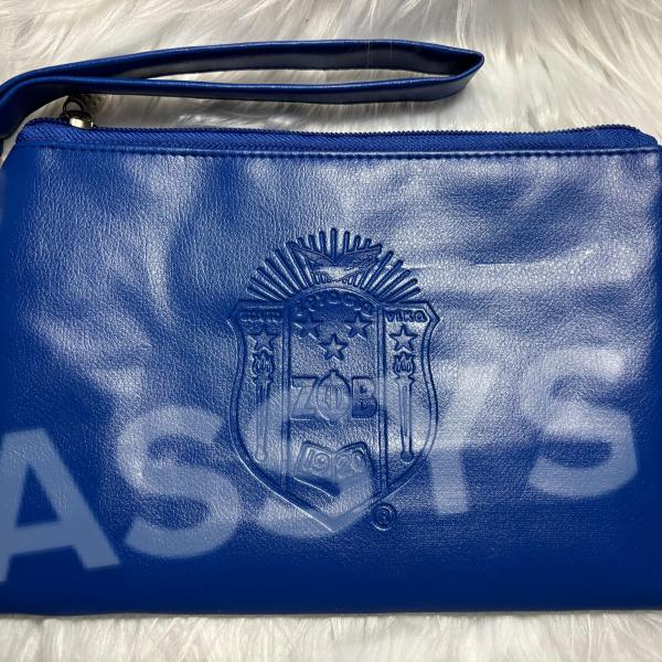 Zeta Faux Leather Clutch