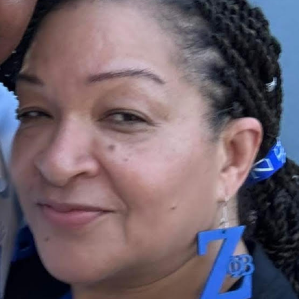 Zeta Large Royal Blue Wooden Earrings