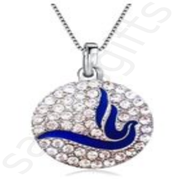 Zeta Phi Beta Pave Dove Necklace