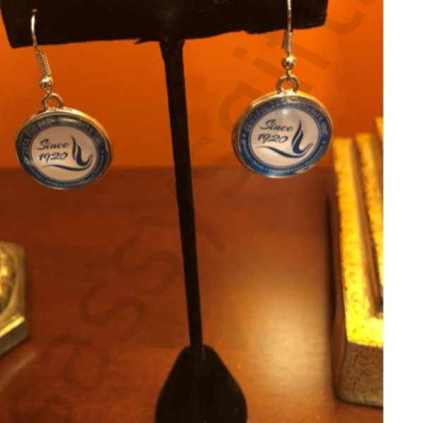 Zeta Phi Beta Seal Earrings