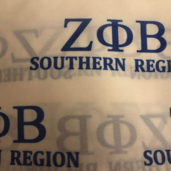 Zeta Phi Beta Southern Region Oblong Scarf